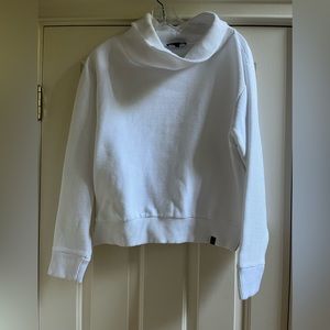 Varley ribbed white turtle neck sweater